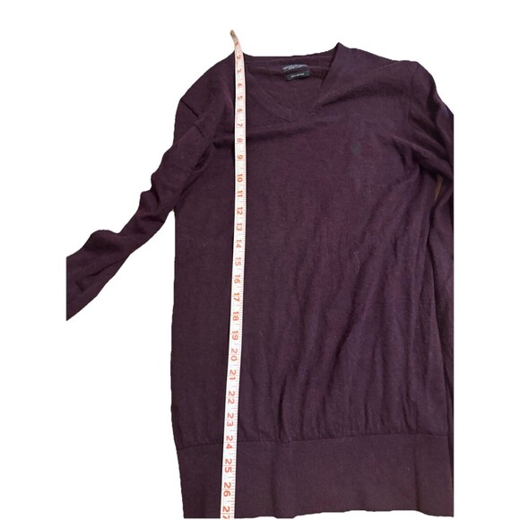 Allsaints New Wave Jumper Sweater Merino Wool  burgundy women’s  Sz XS a27 - Picture 11 of 11